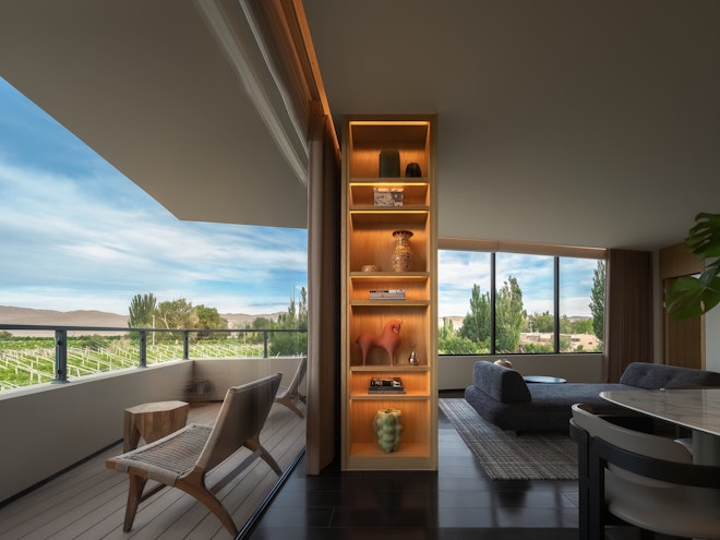 Two Bedroom Suite Living Room and Balcony