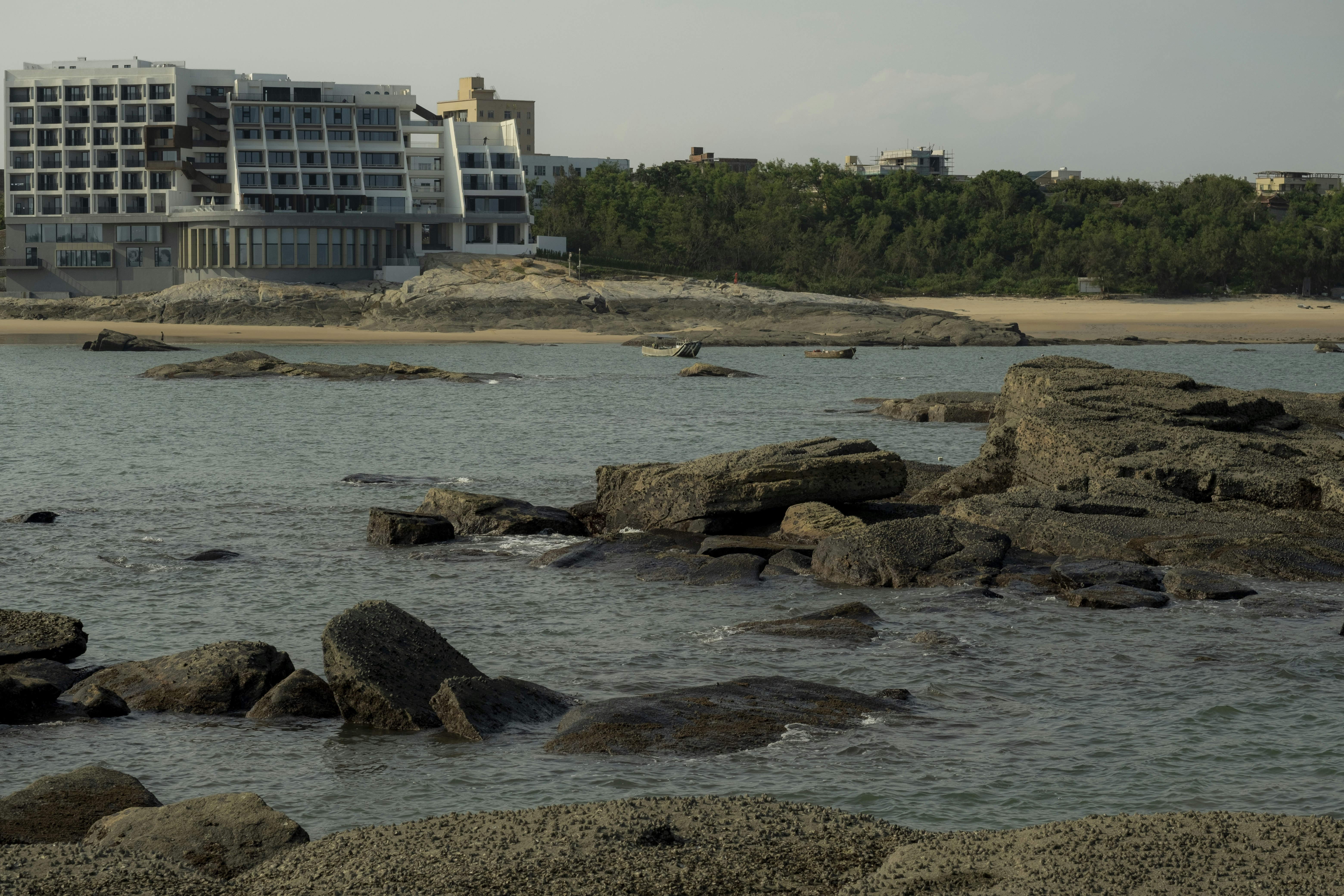 Located on a natural reef