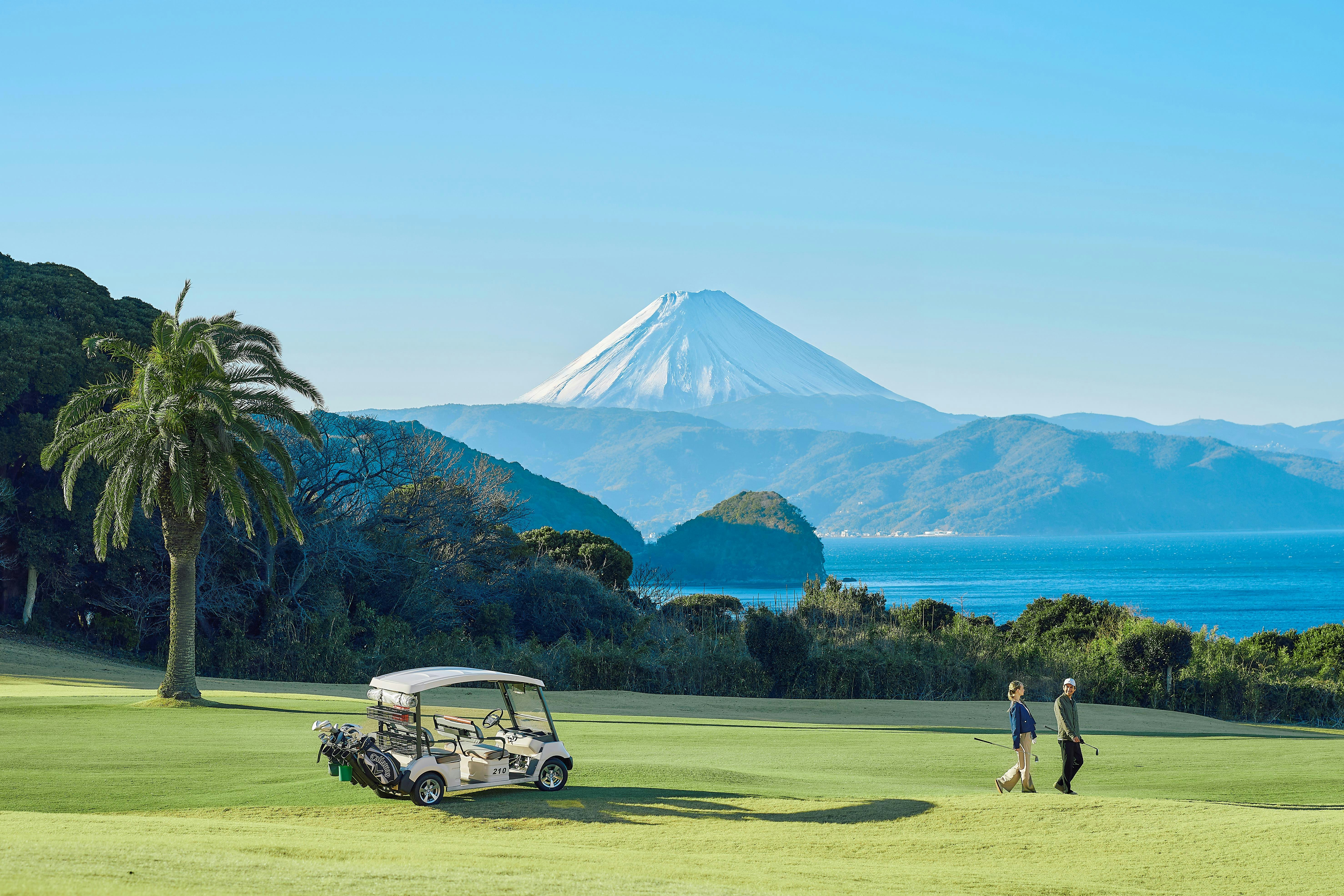 Golf Course with View of Mount Fuji