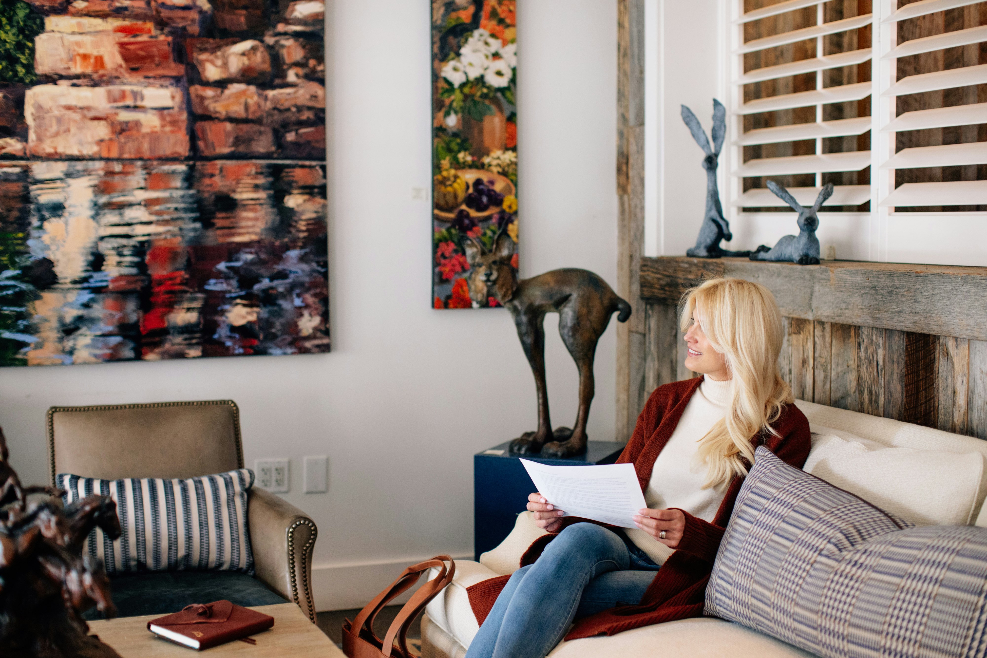 Curated Art in Lobby