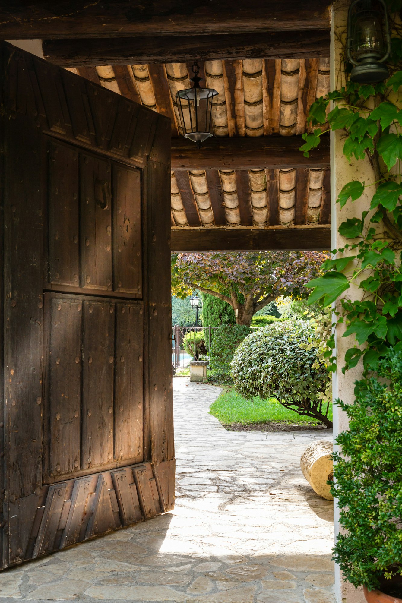 Porch to the swimming pool