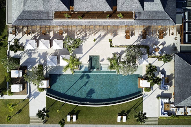 Aerial Shot Pool Area