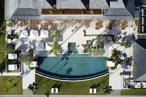 Aerial Shot Pool Area