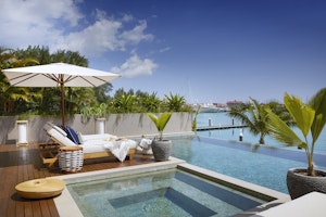 Private infinity pool and Jacuzzi