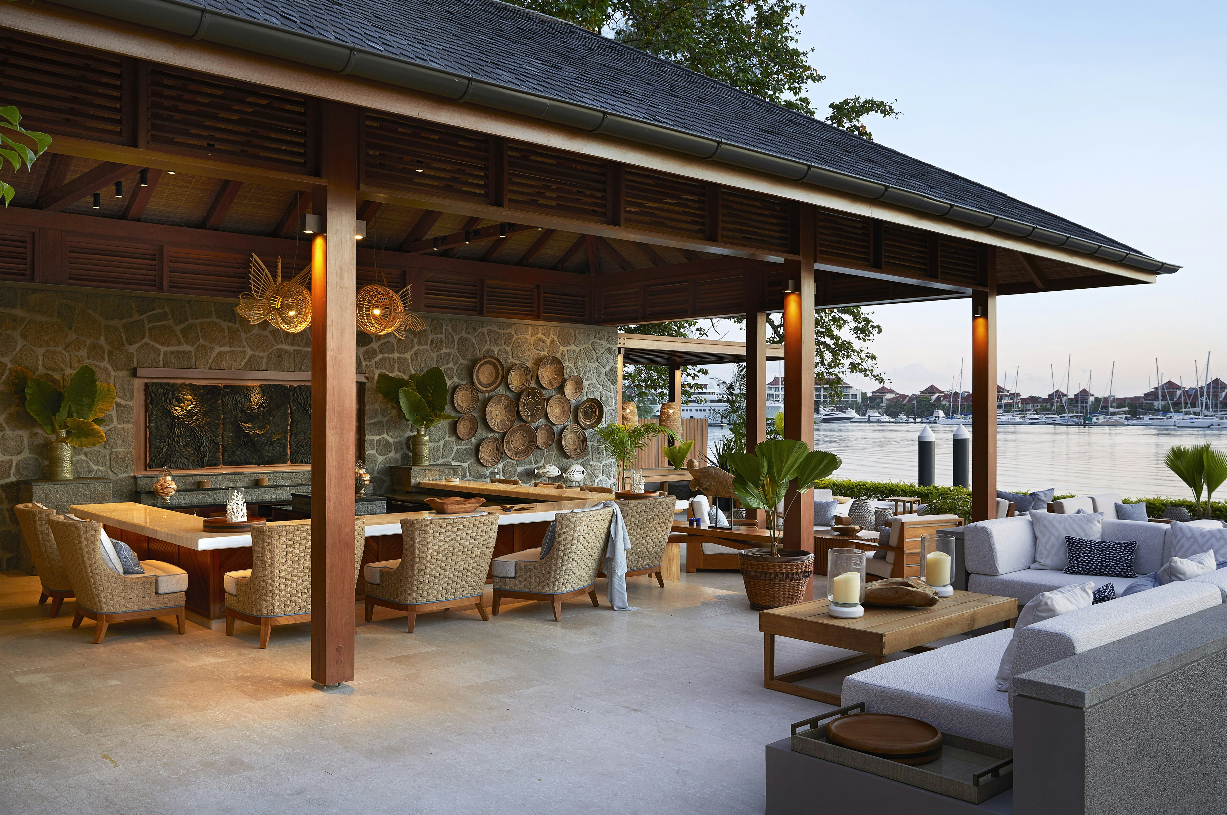 Sipping cocktails in our Pool Bar