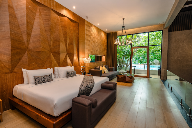 Deluxe Pool Villa with Pool Access - Bedroom