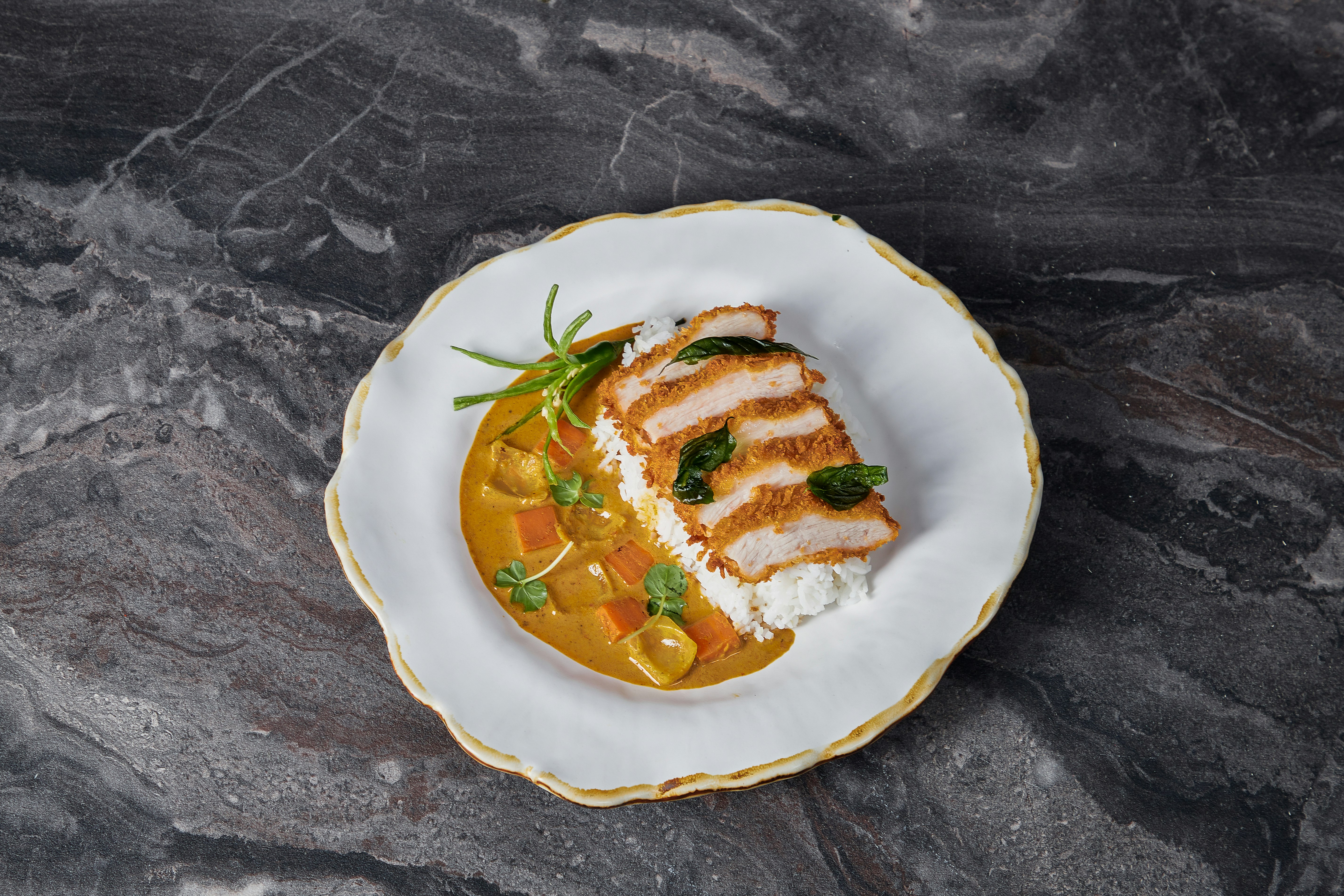 Pork Loin Tonkatsu with Thai-Japanese Curry