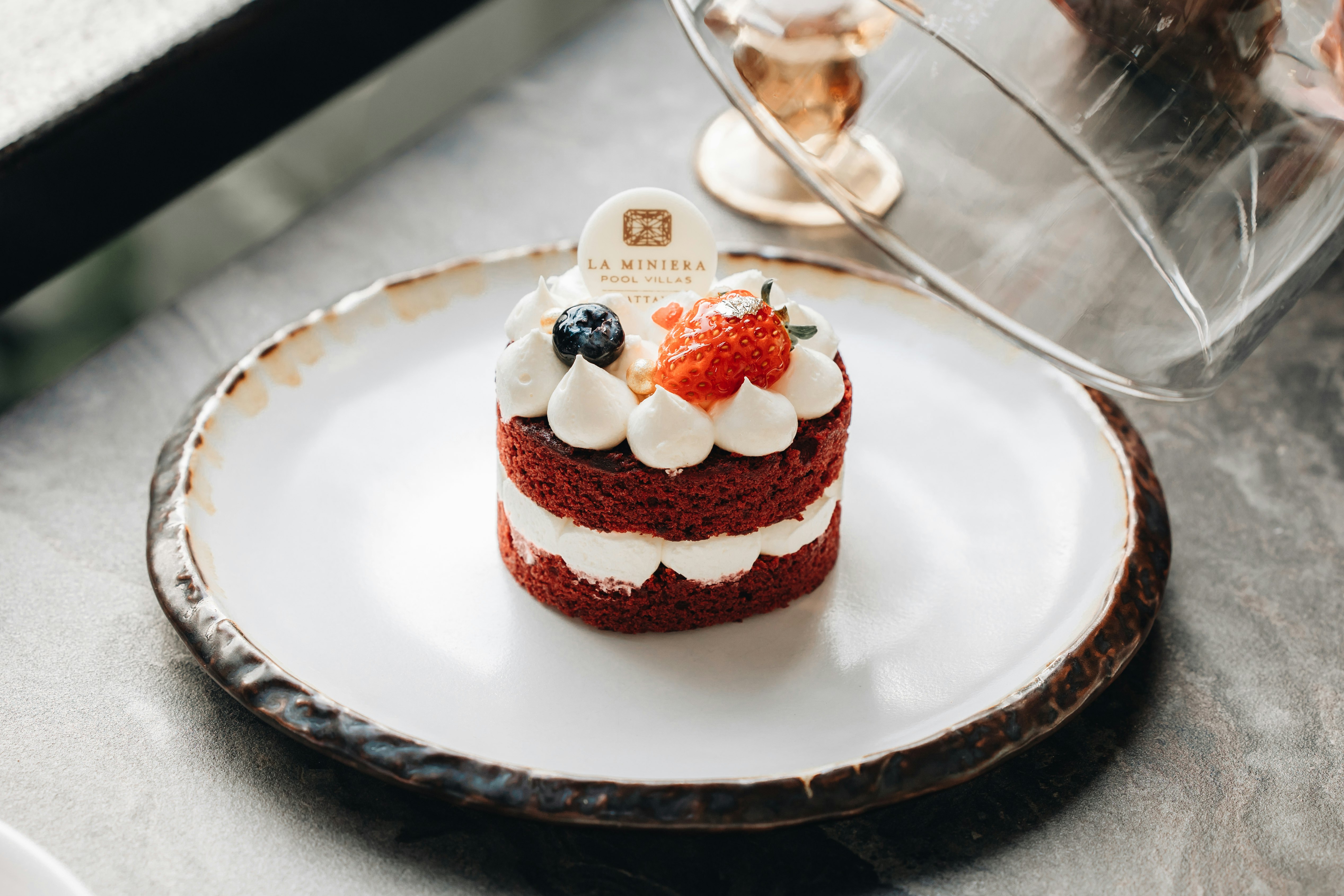 Honeymoon Dinner Course - Very Berry Red Velvet Cake