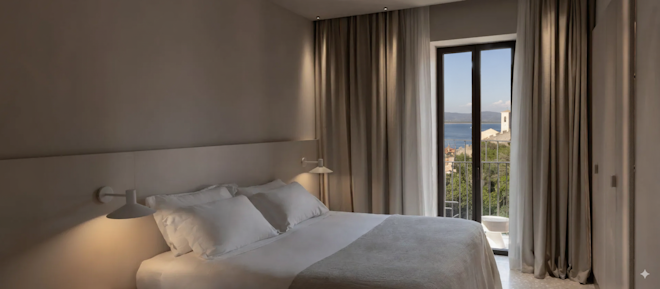 Ercoletto Sea View Balcony Junior Suite - Bedroom