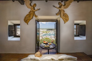 Room Breakfast with a View