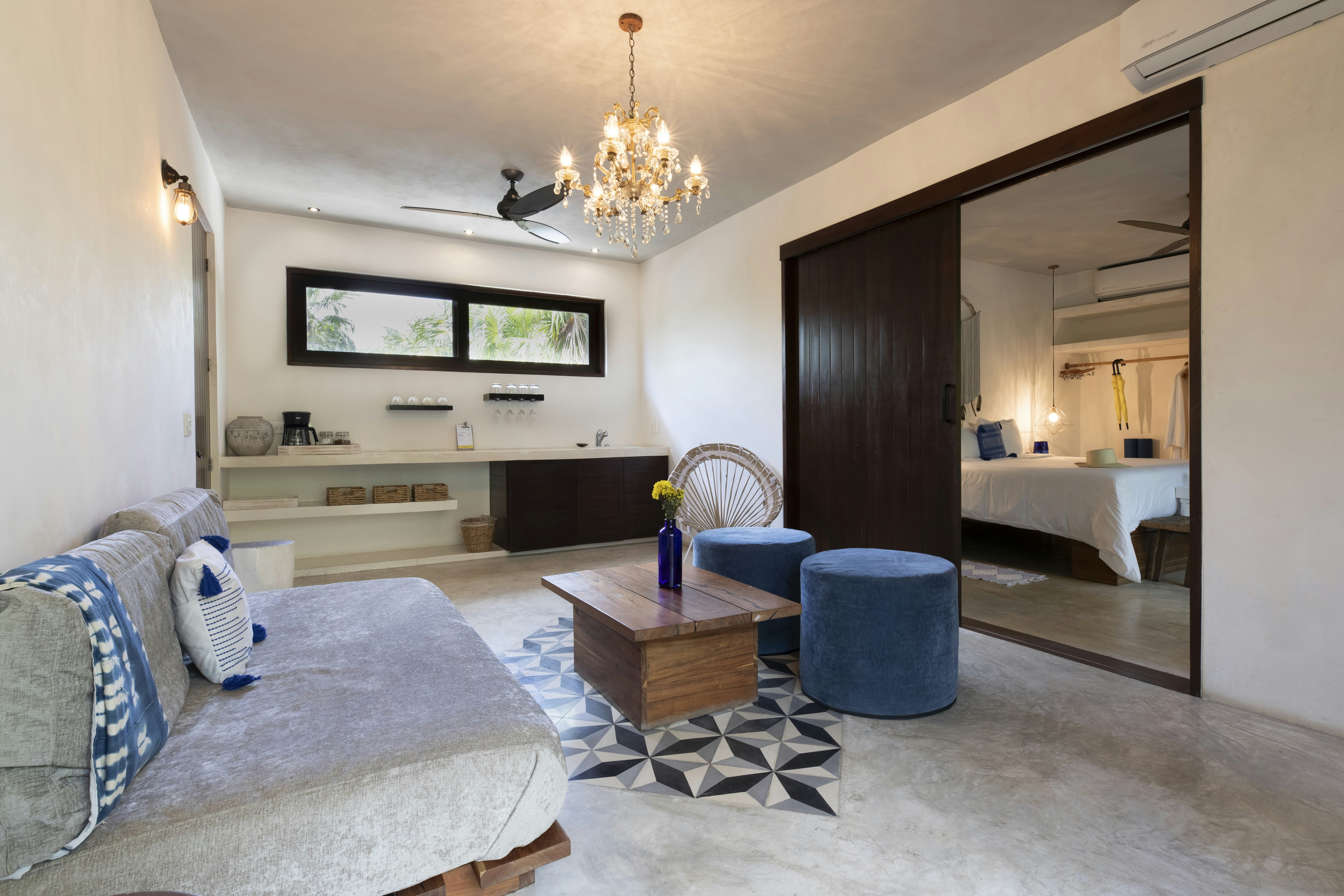 Jungle Suite with Balcony at Lula by La Zebra - Living Area