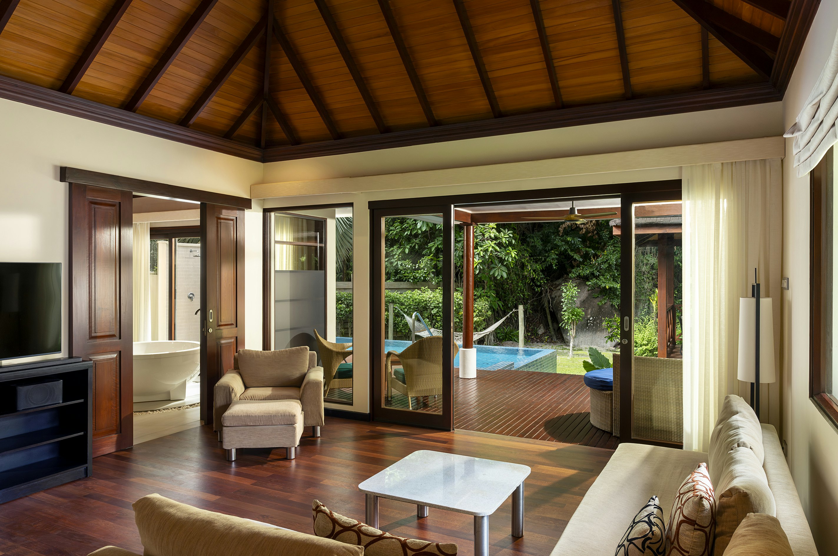 Jungle Sanctuary Pool Villa - Living Area