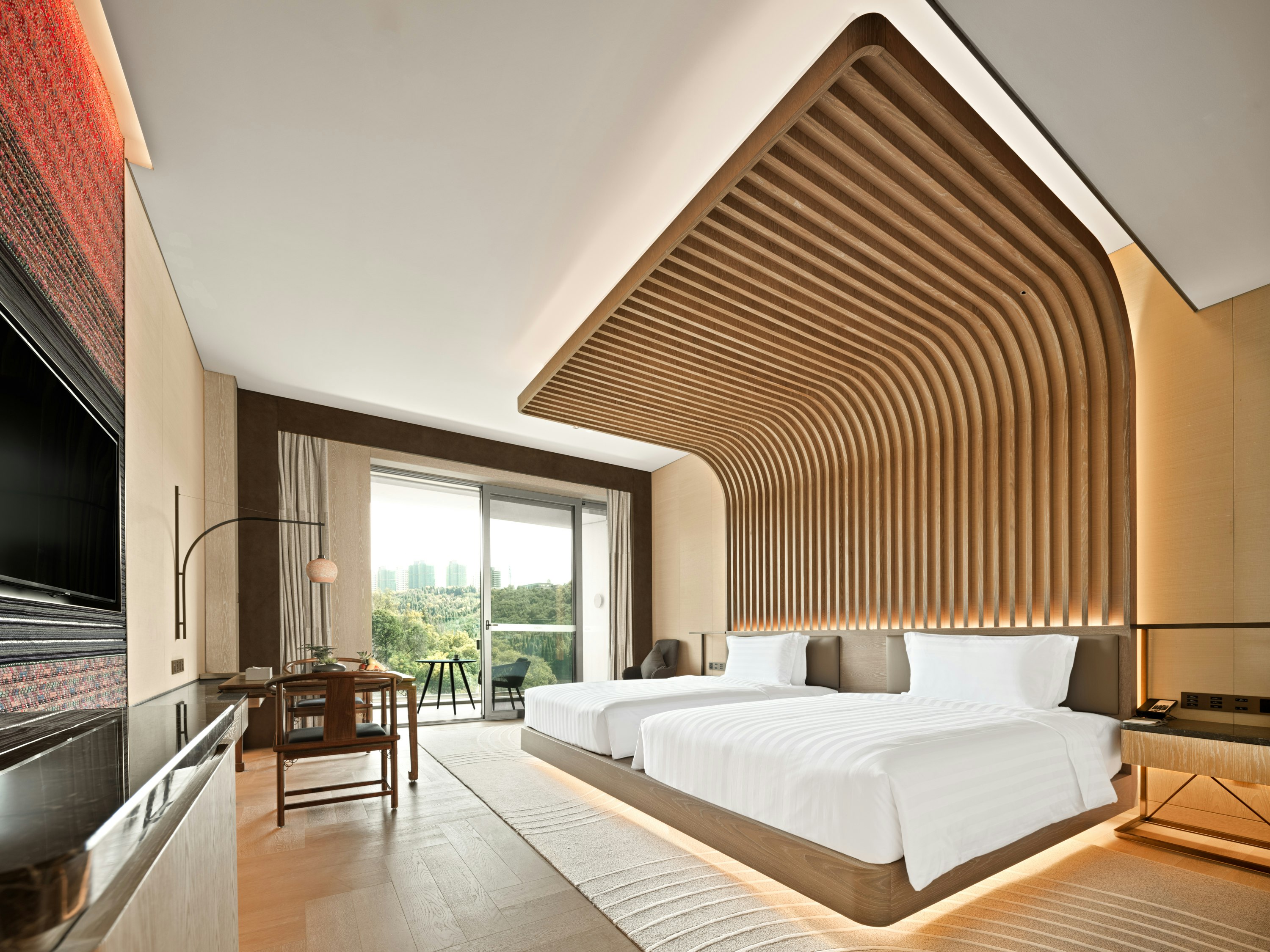 Deluxe Lakeview Twin Room - Bedroom