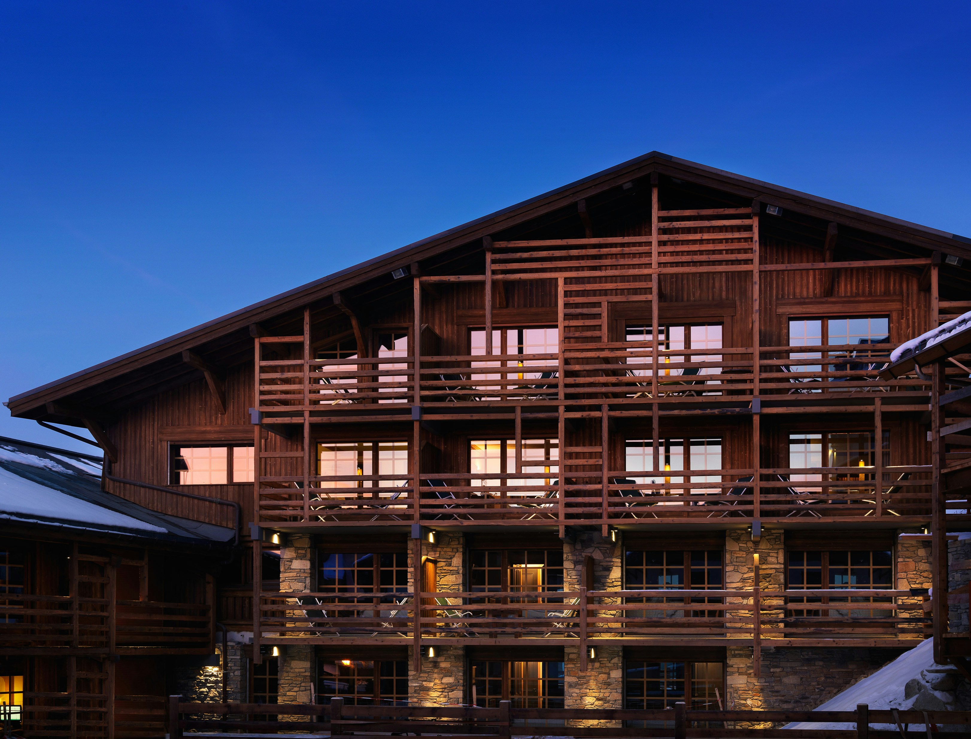 Hotel's Facade by Night