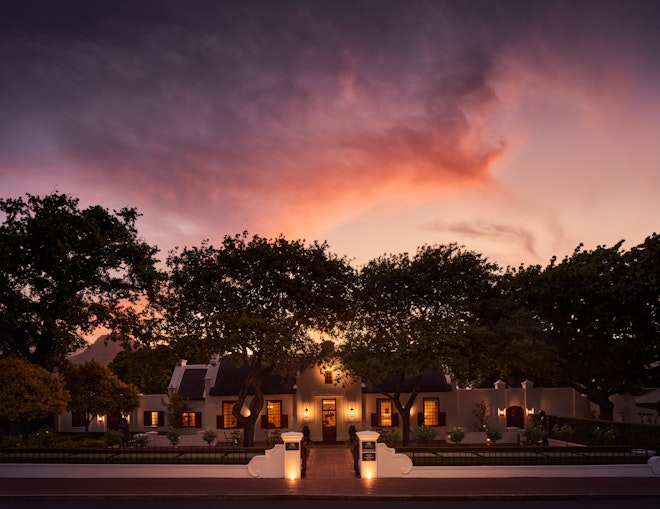 Leeu House Facade - Evening