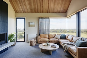 Alto Suite - Living Area with Fireplace