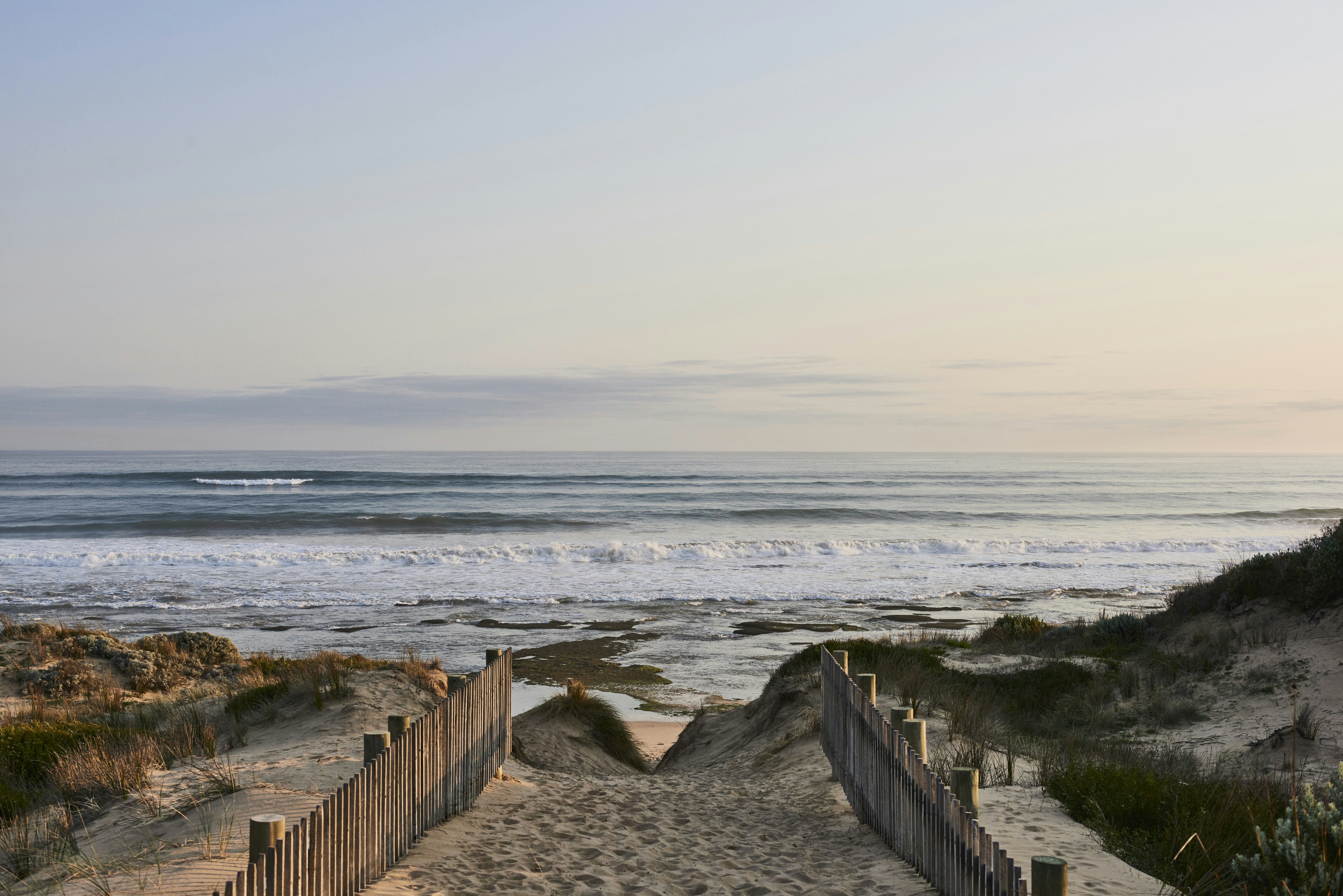 Our Private Beach Path at Sunset