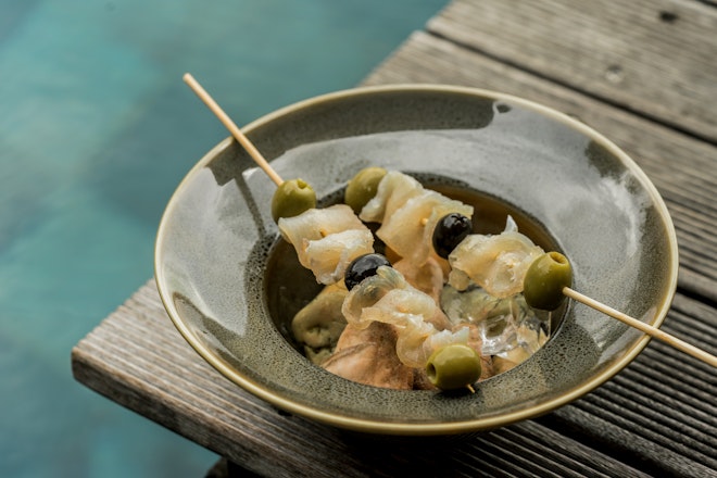 Pescado Curado Skewers