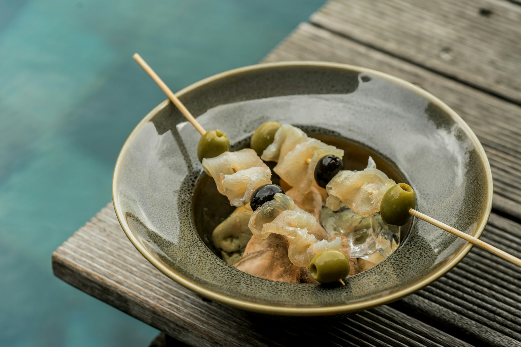 Pescado Curado Skewers