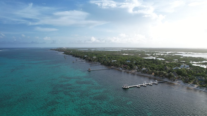 Aerial View of Matachica's Pier