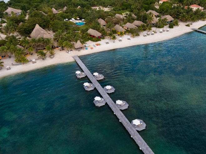 Aerial View of Pier