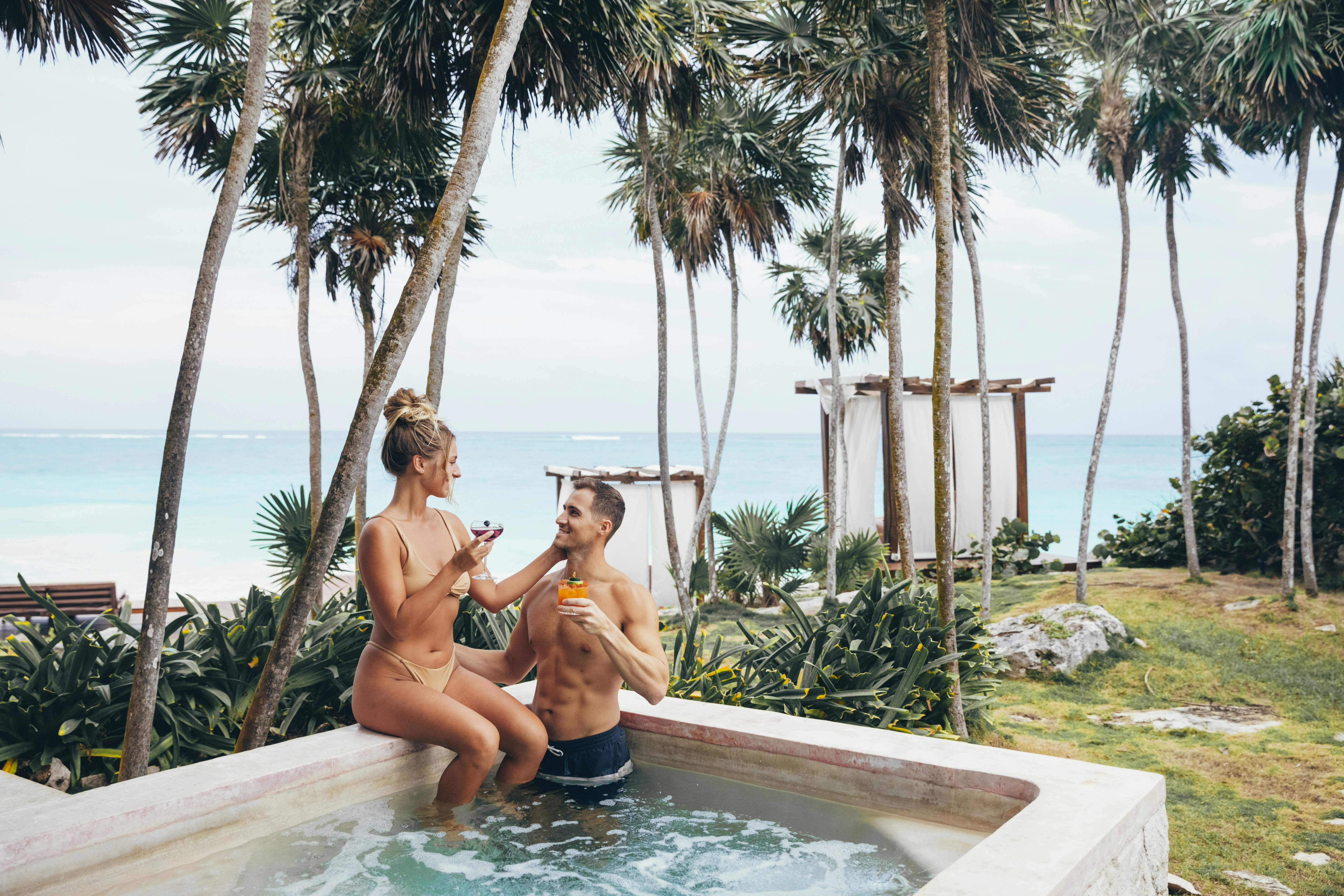 Drinks At The Plunge Pool
