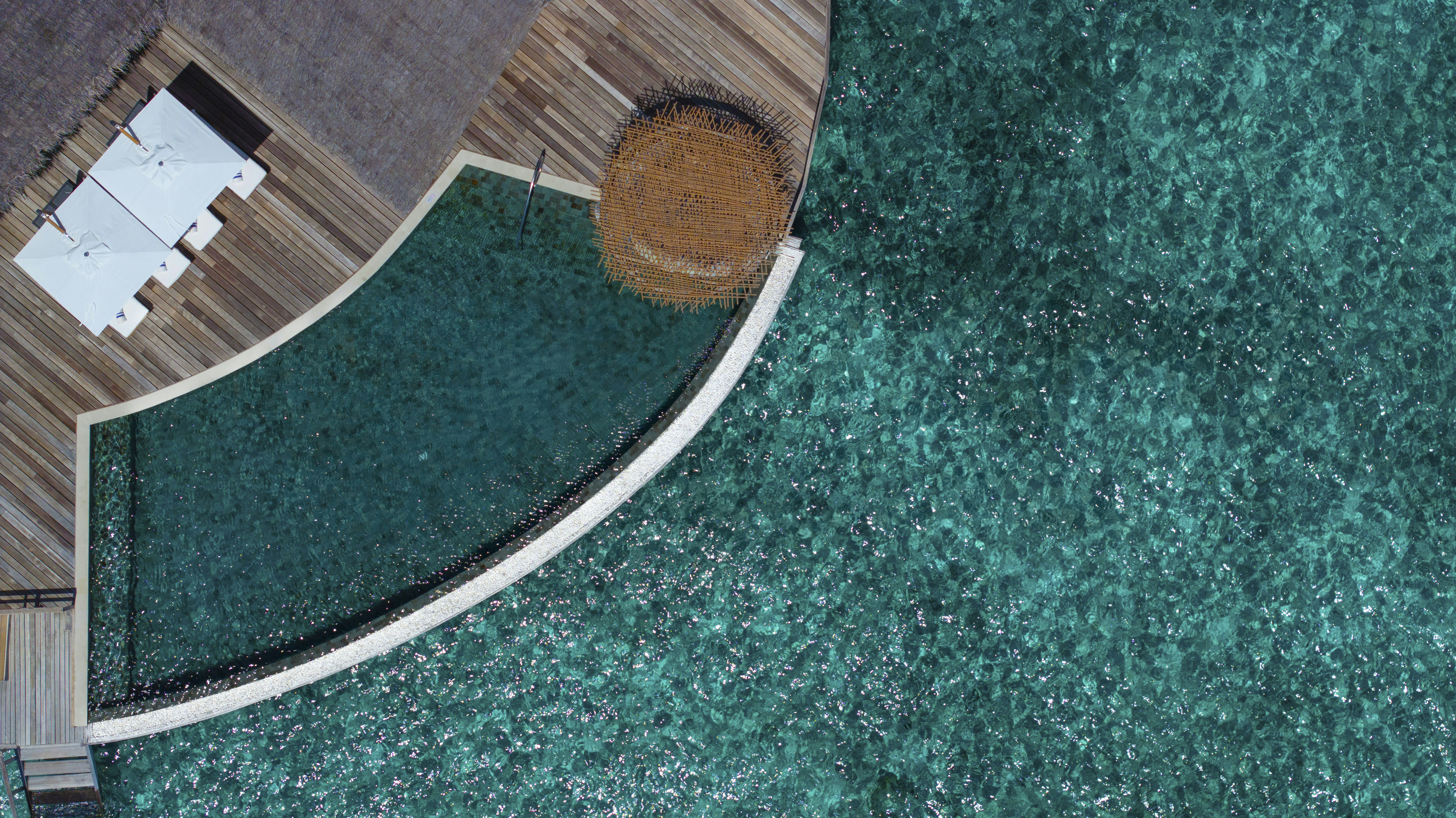 Water Villa with Private Pool Aerial