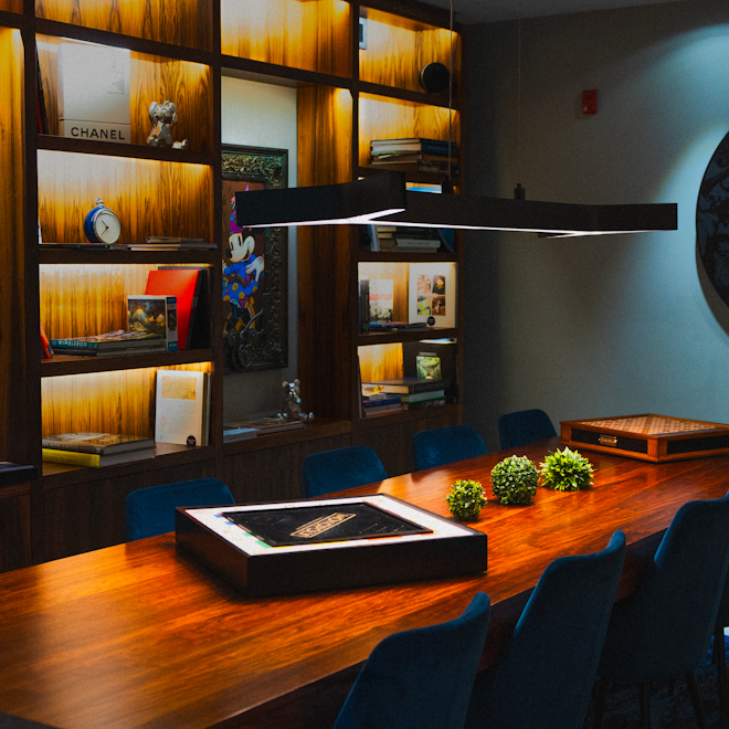Lobby Library Area