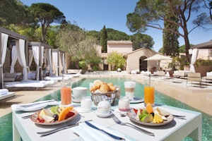 Poolside Breakfast