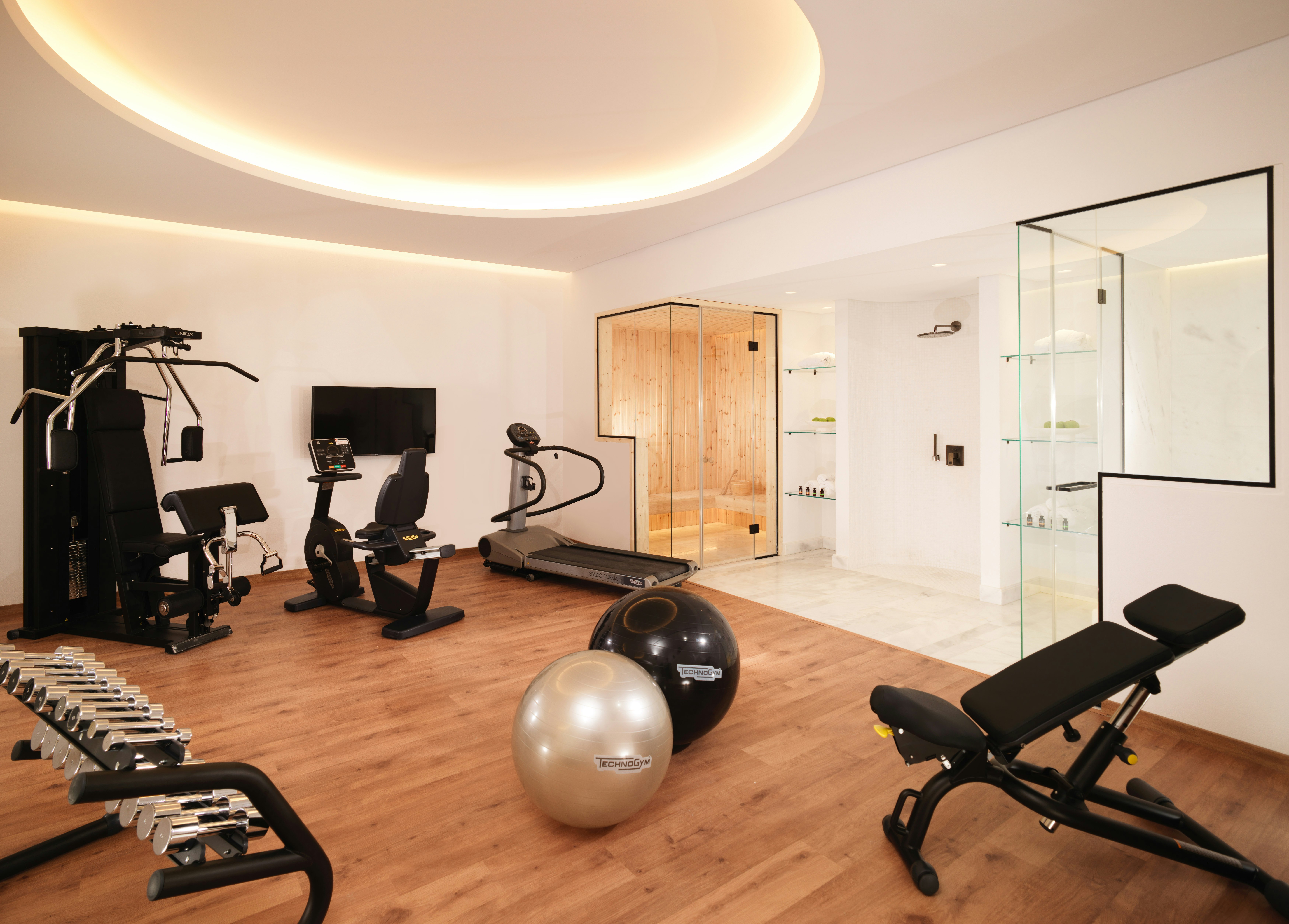 Signature 2 Bedroom Spa Pool Suite fitness Spa room