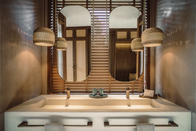 River Family Villa Bathroom Namia River Retreat SLH