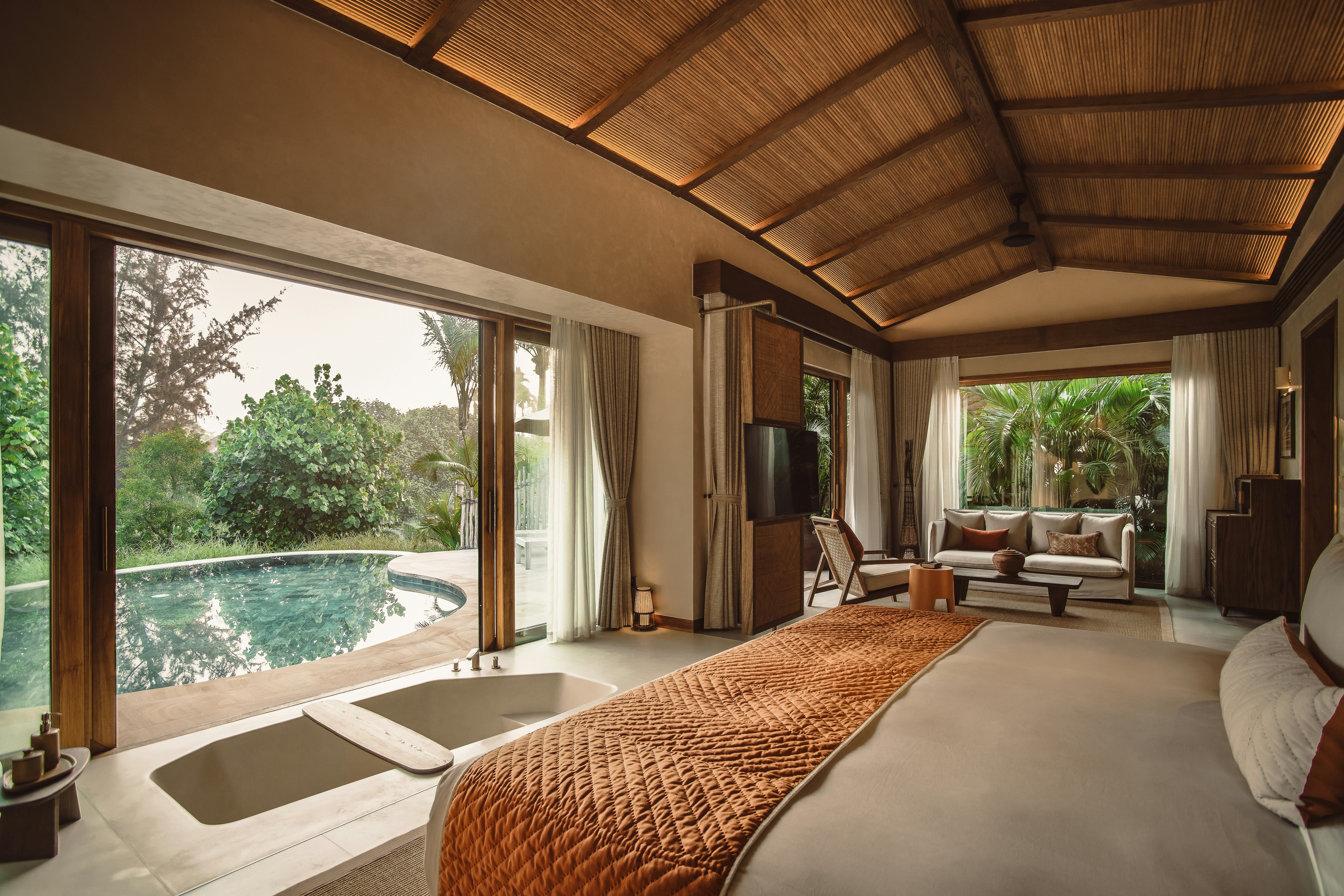 Nipa Pool Villa Bedroom Namia River Retreat SLH