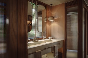 Nipa Pool Villa Bathroom Namia River Retreat SLH