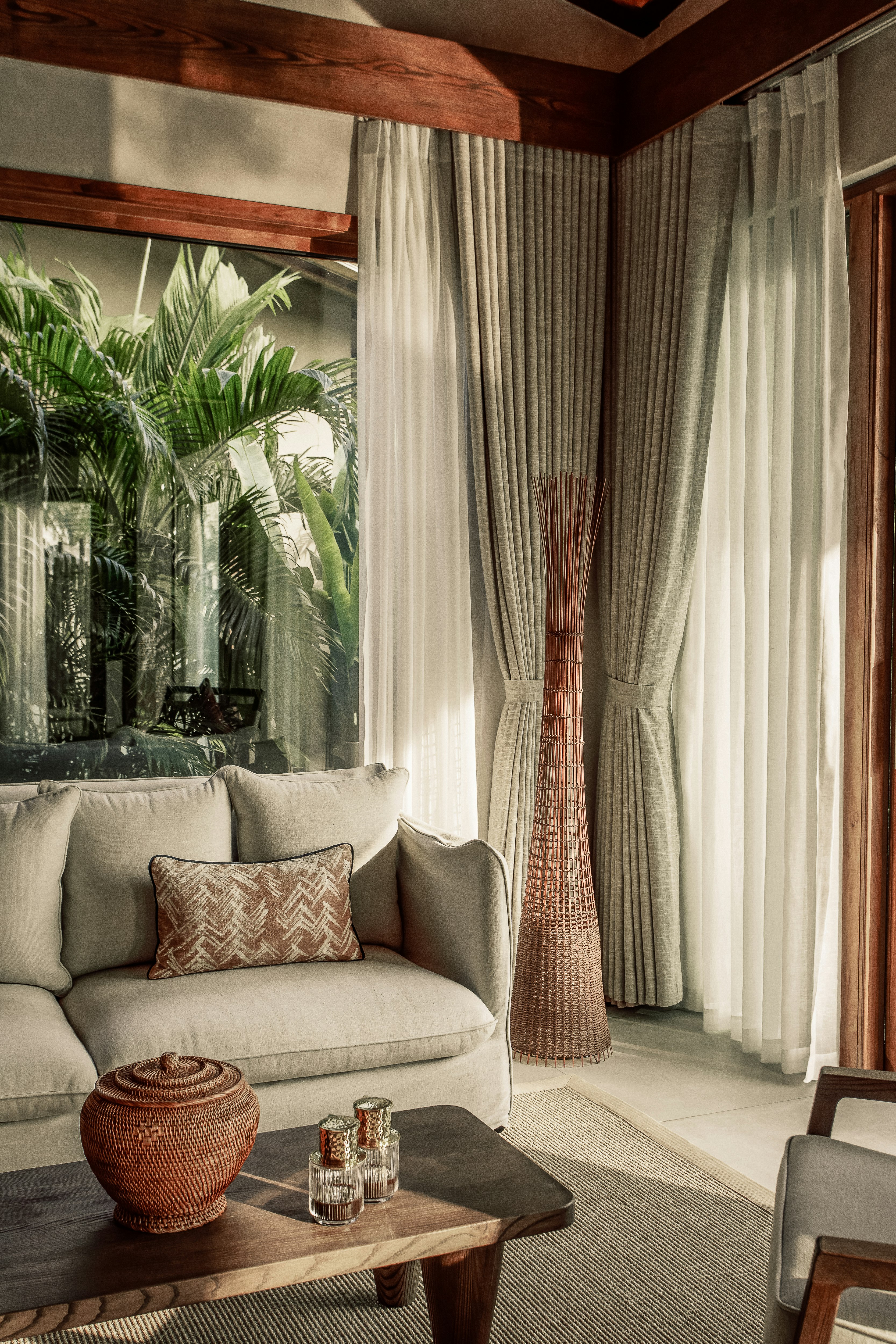 Nipa Pool Villa Living Room Namia River Retreat SLH