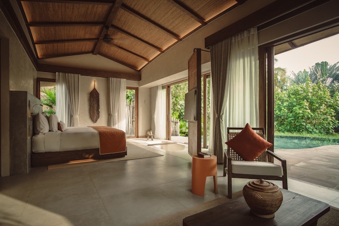 Nipa Pool Villa Living Room Namia River Retreat SLH