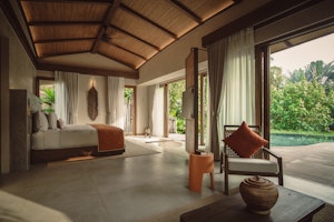 Nipa Pool Villa Living Room Namia River Retreat SLH