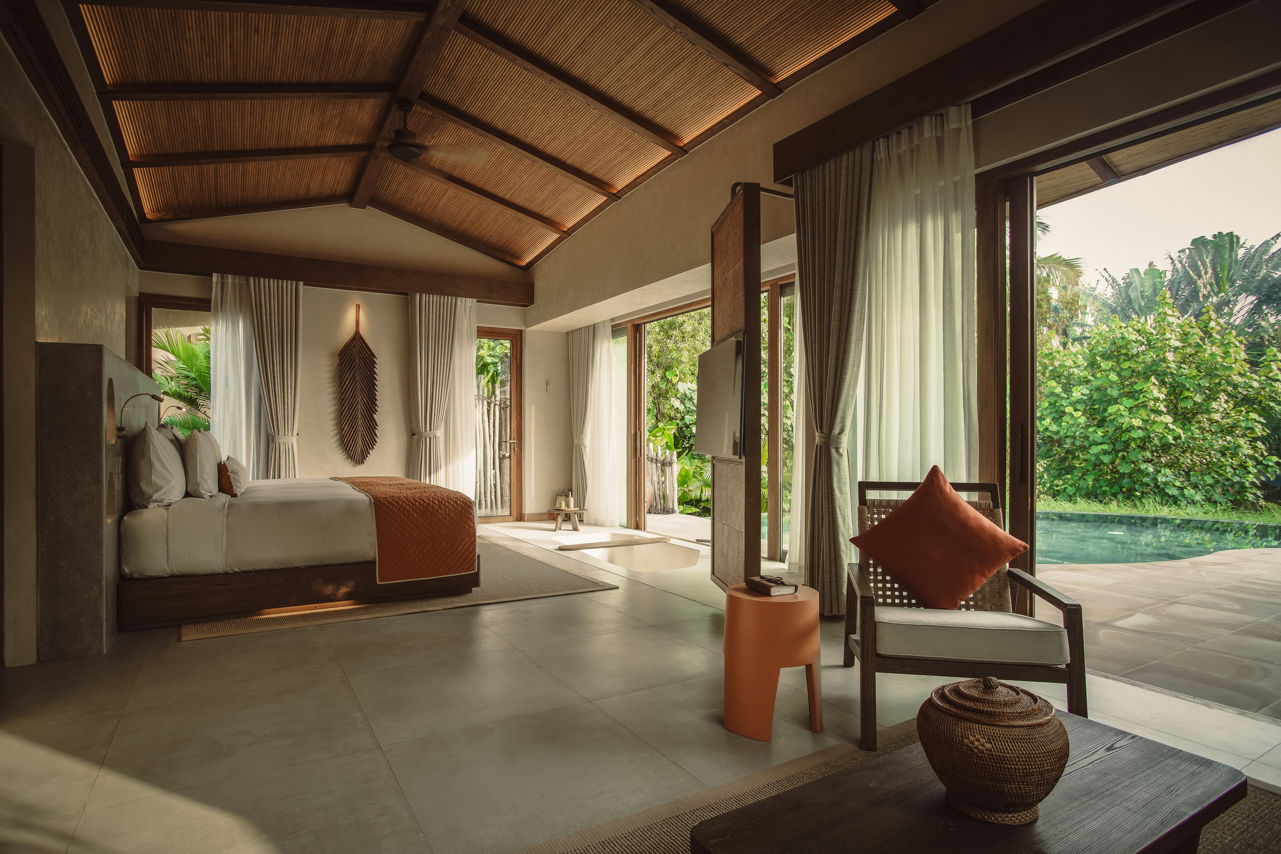 Nipa Pool Villa Living Room Namia River Retreat SLH