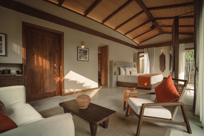 Nipa Pool Villa Living Room Namia River Retreat SLH