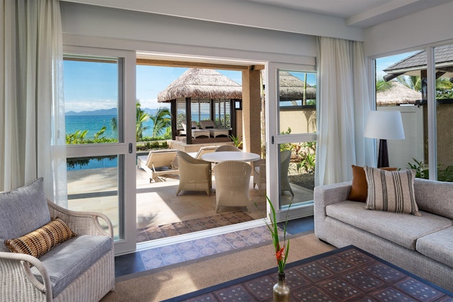 2BR Beachfront Villa - Living Area