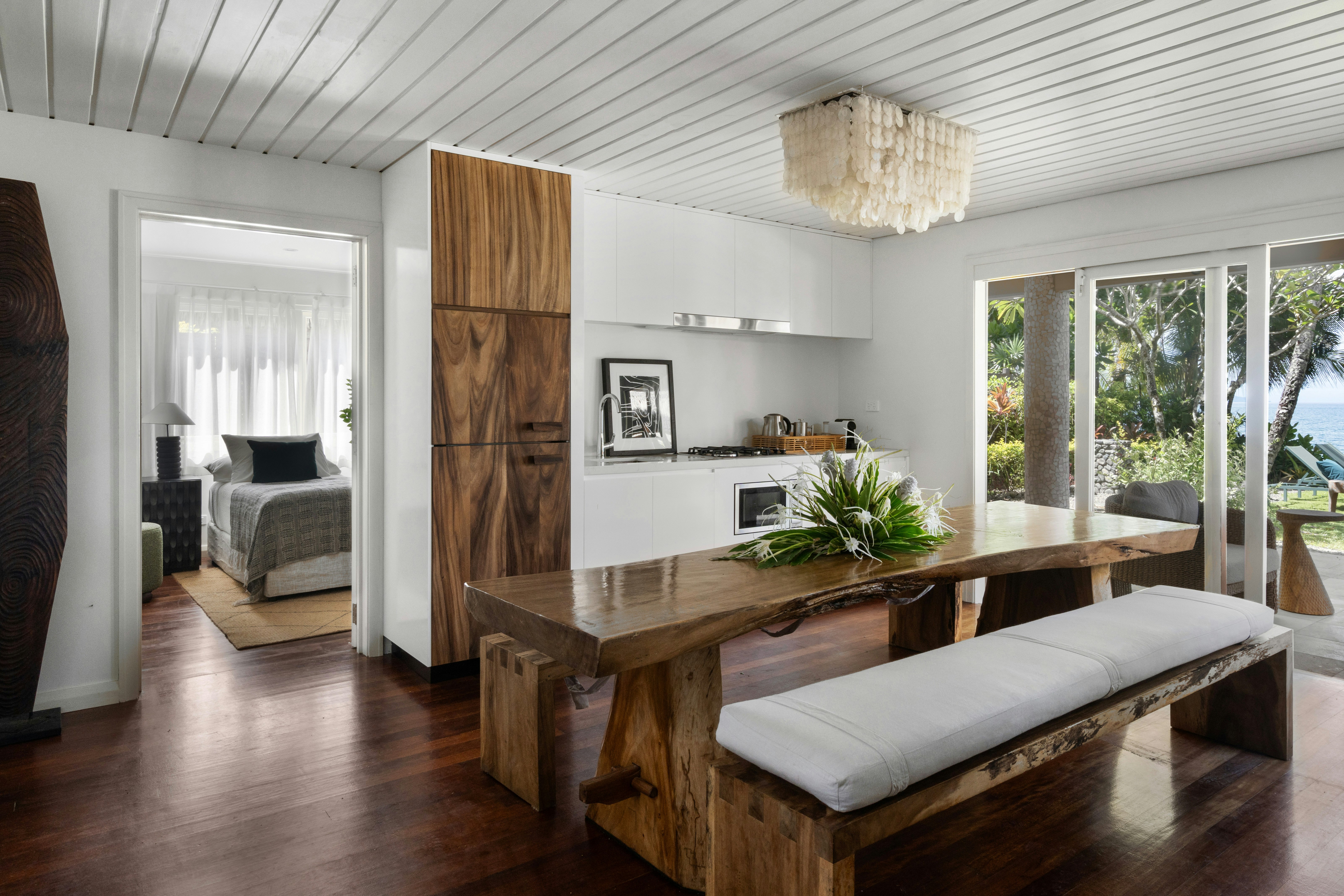 2BR Beachfront Pool Residence - Dining Area