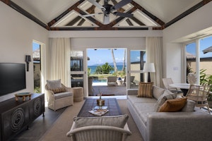 1BR Beachfront Villa - Living Area