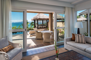 2BR Beachfront Villa - Living Area