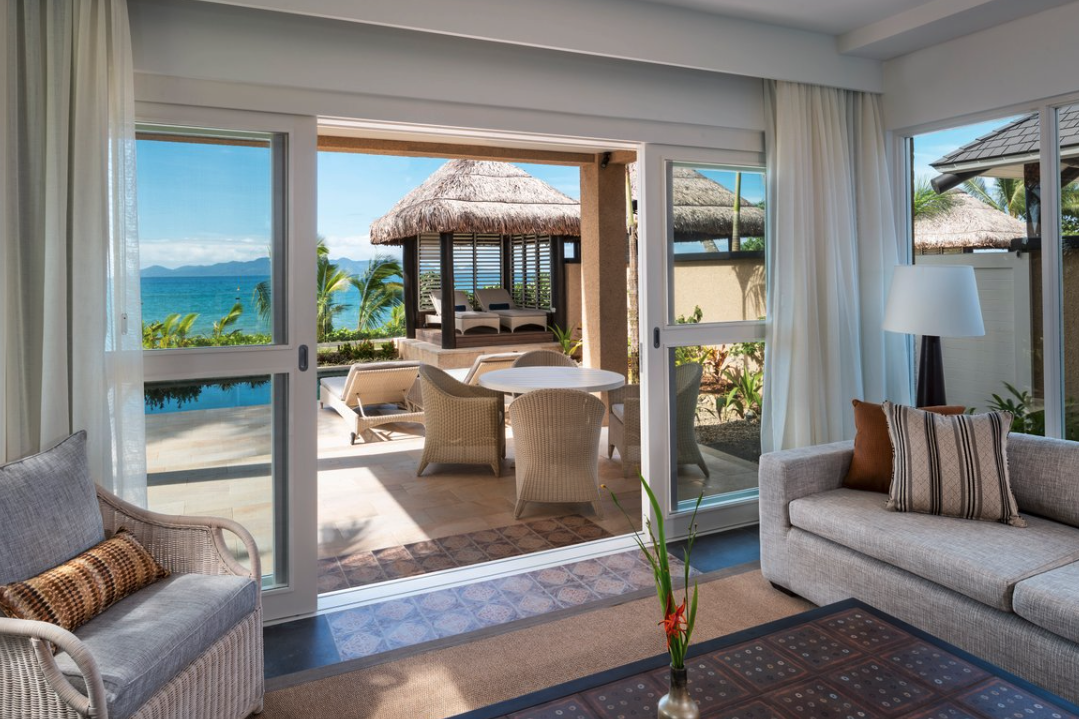 2BR Beachfront Villa - Living Area