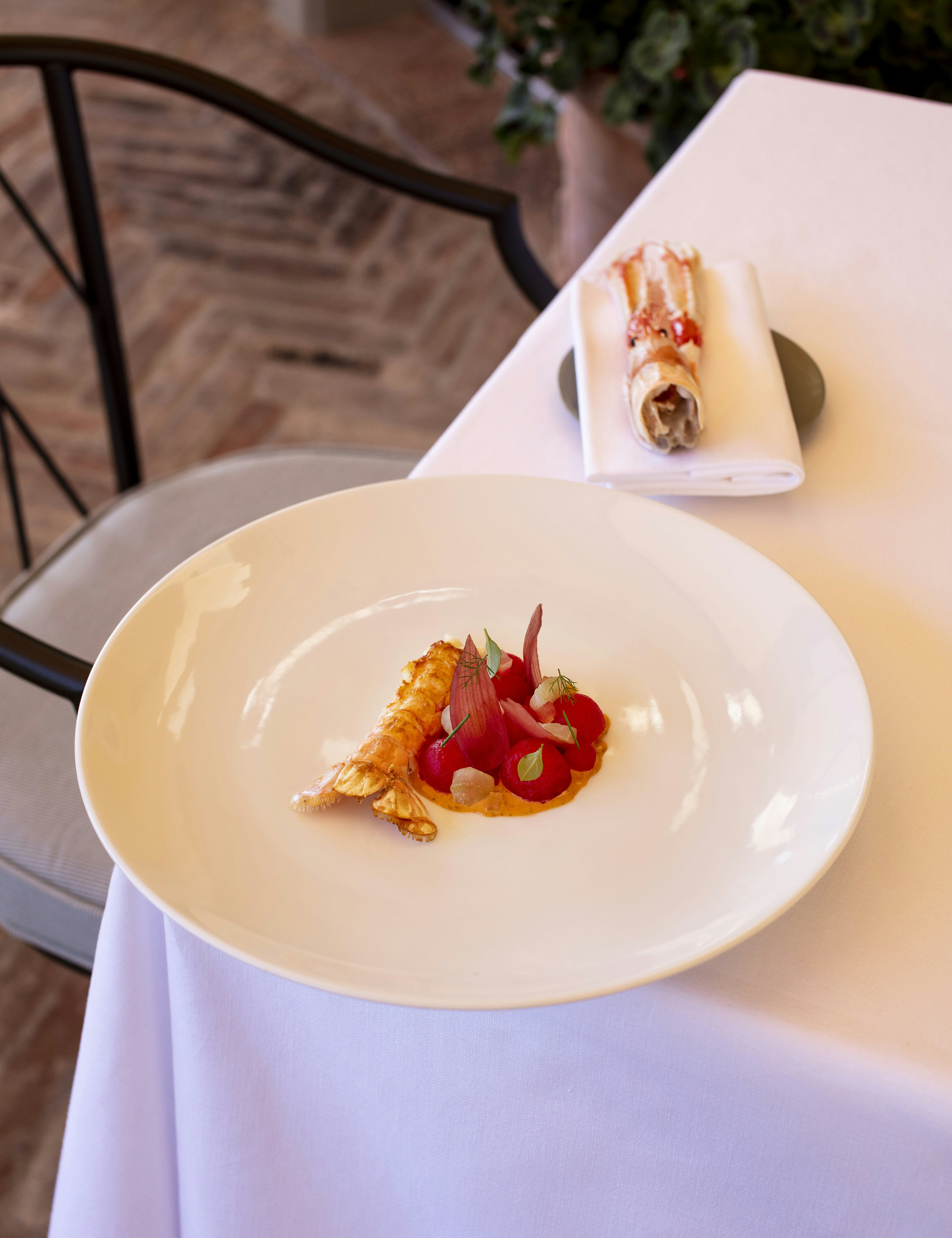 Fish Dish at Palazzo Tiglio Restaurant