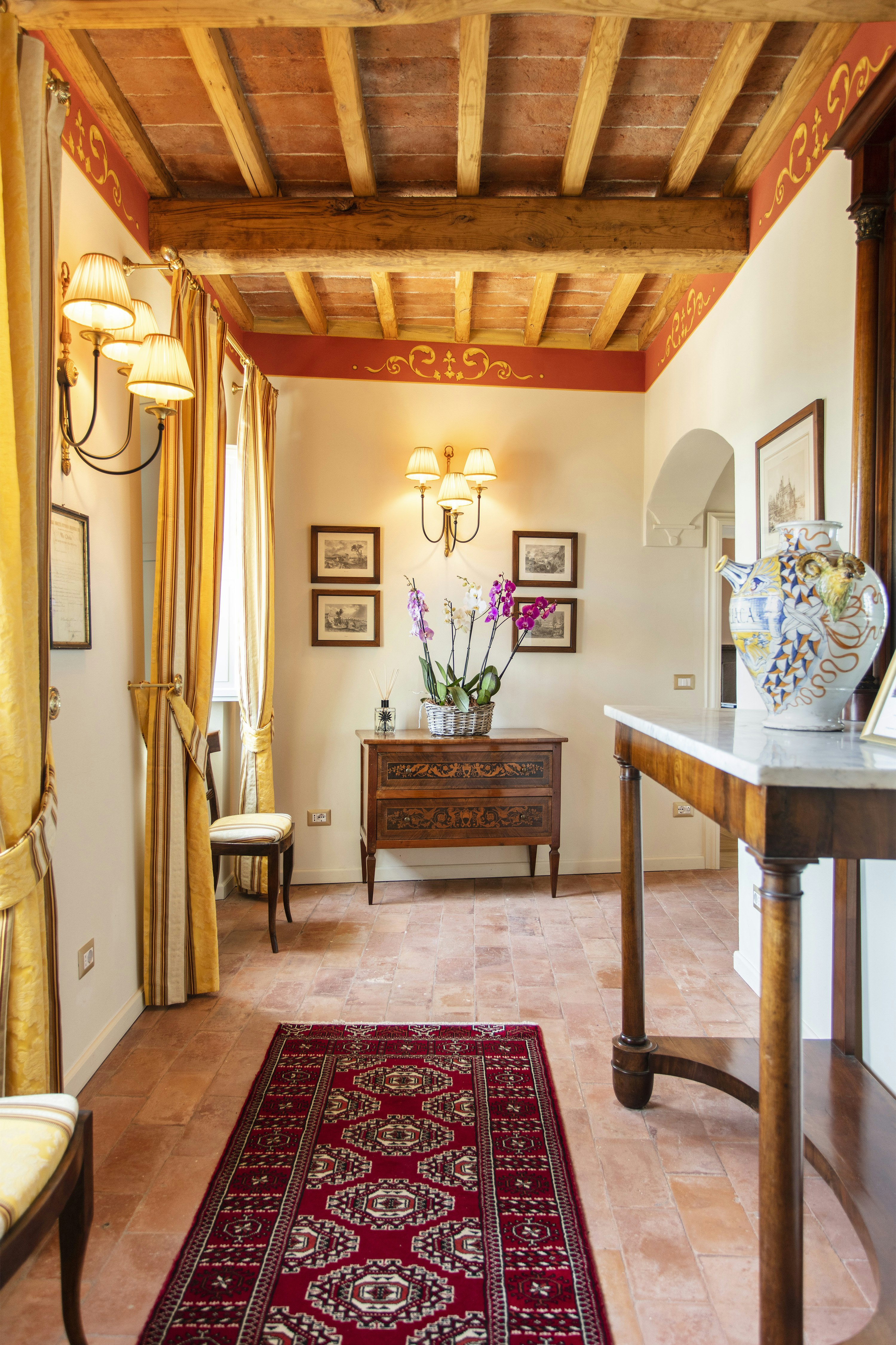 Entrance Hallway with original antiques