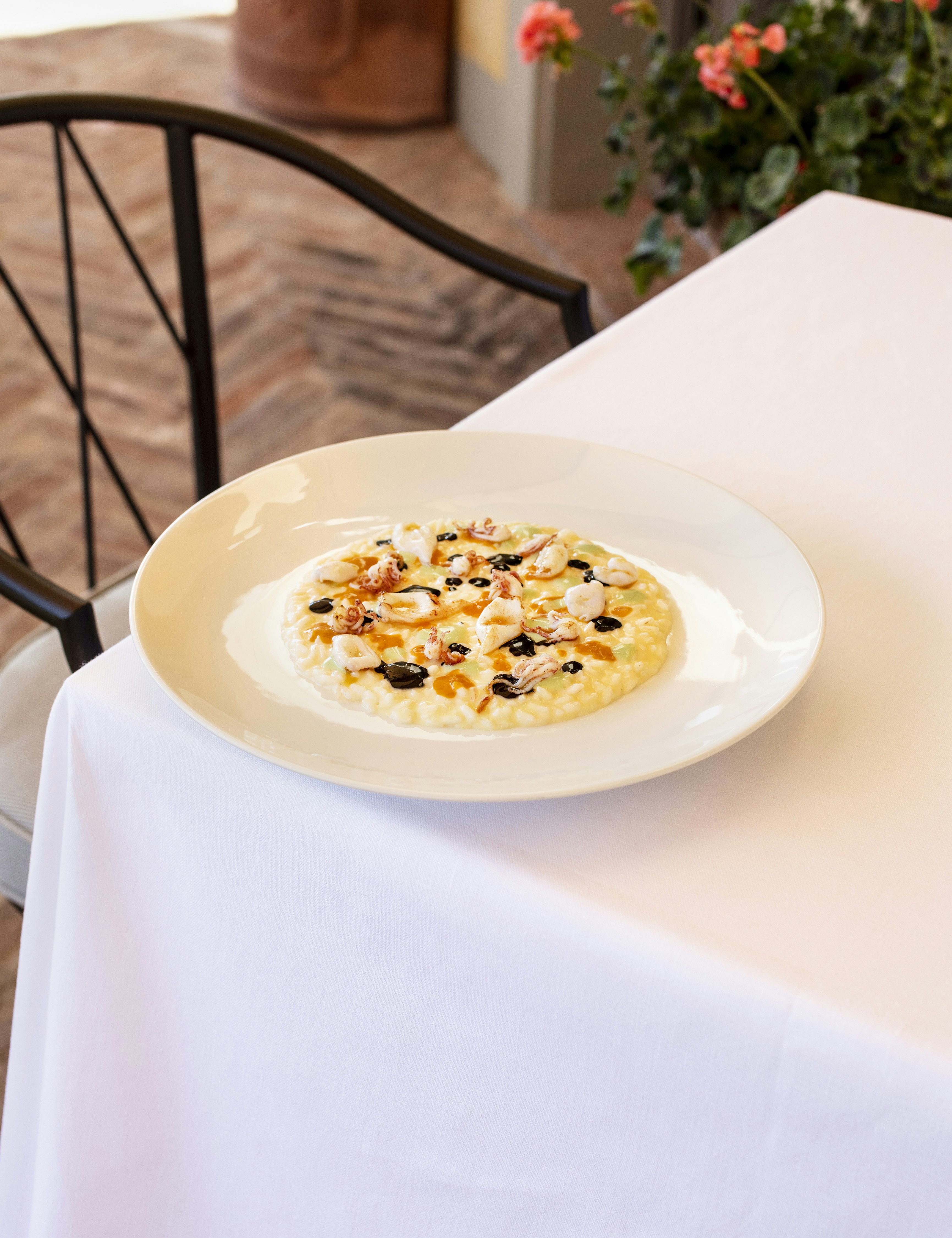 Risotto at Palazzo Tiglio Restaurant