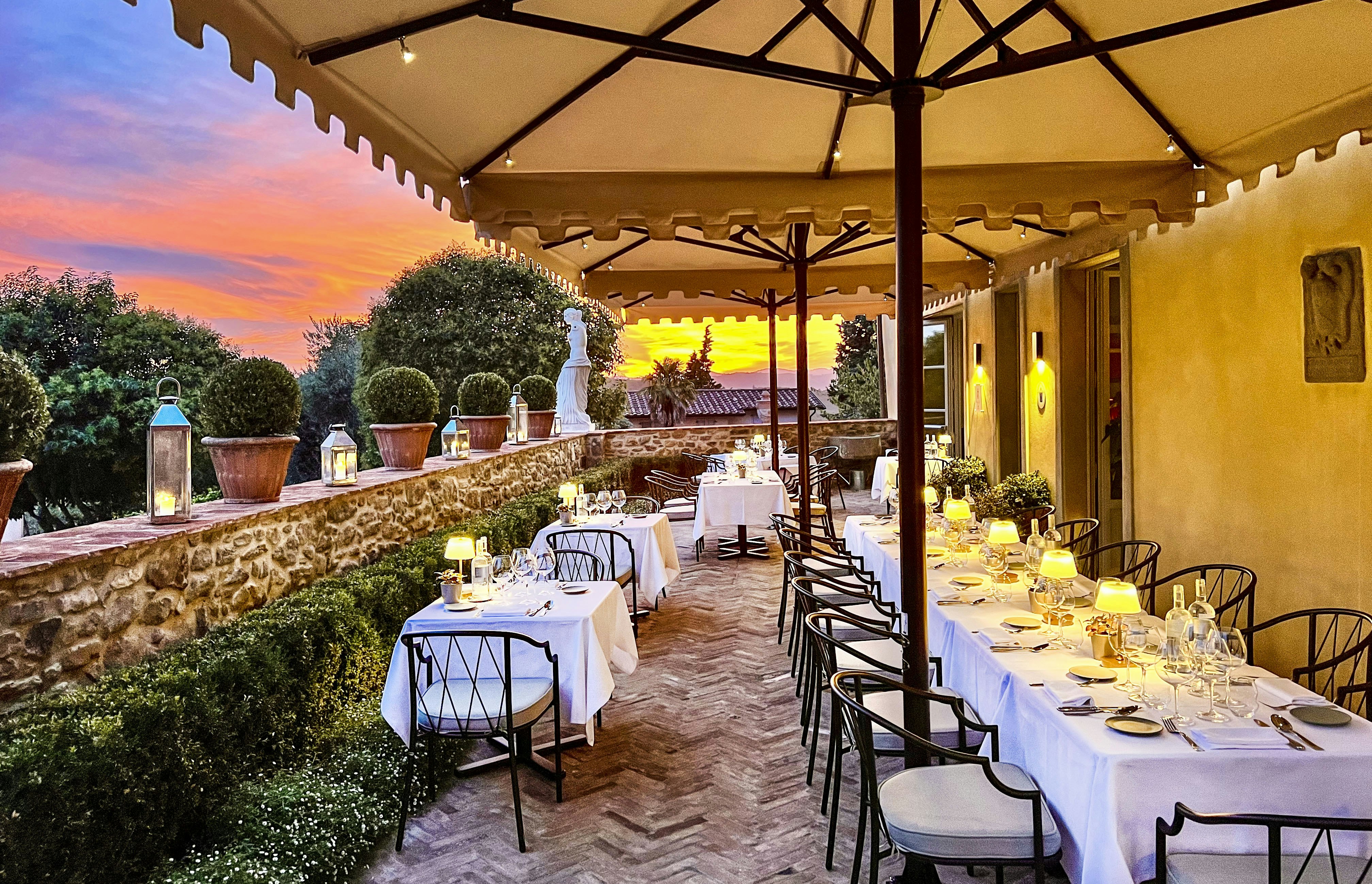 Evening Dining with a Sunset View