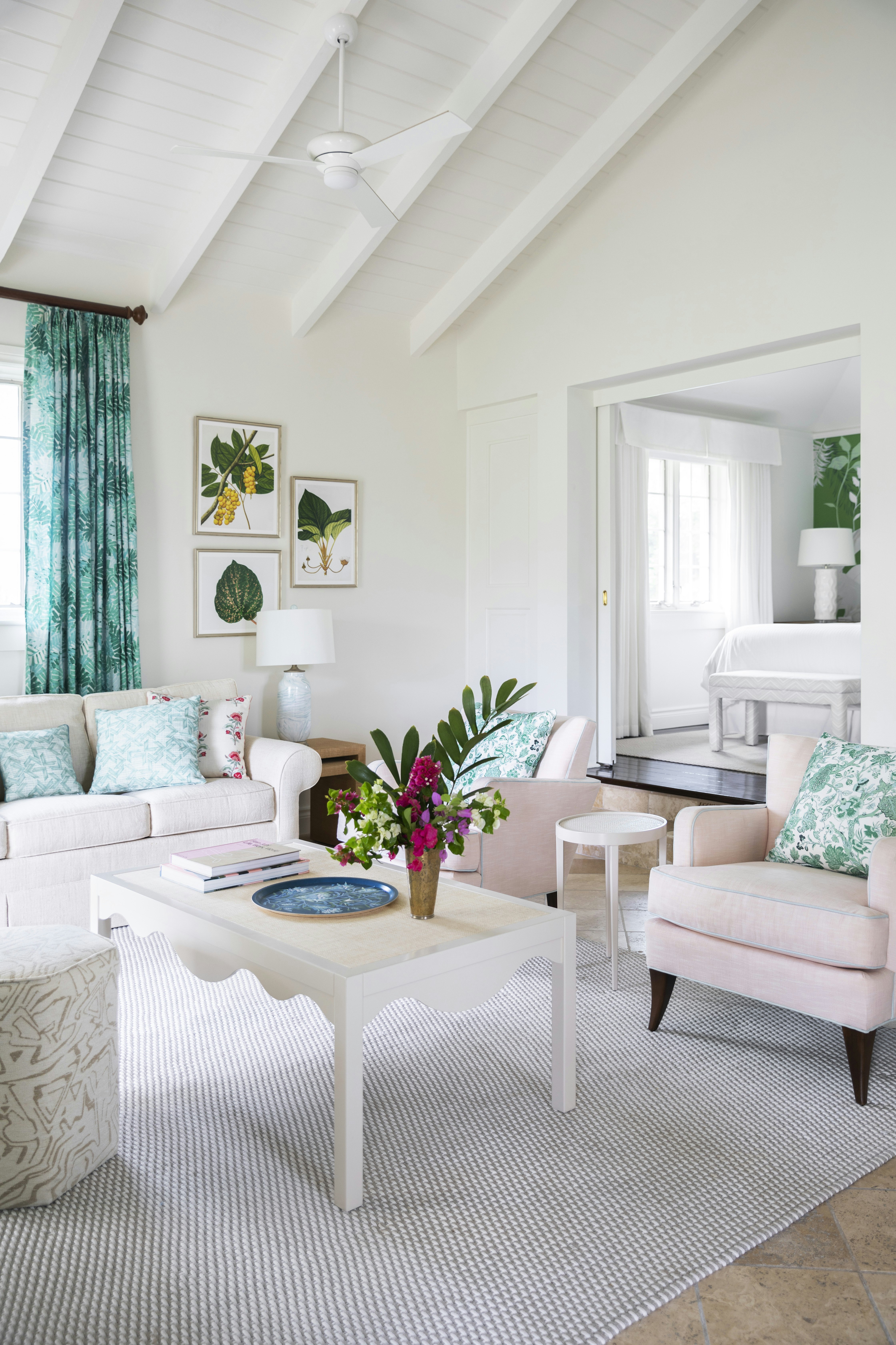 Poolside One Bedroom Living Room