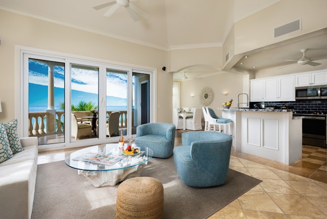 Oceanfront Two Bedroom Living Room