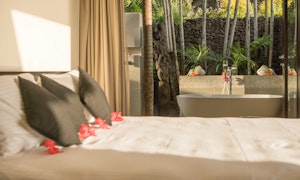 Ocean View Room and Outdoor Bathroom